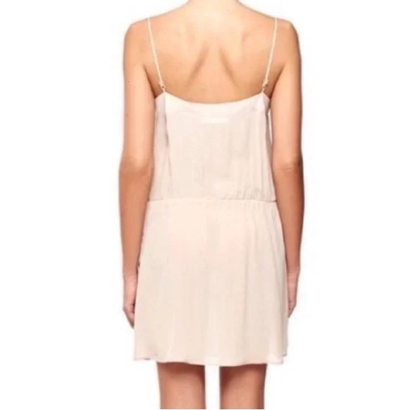 Anine Bing Silk Mini Slip Dress in Nude - Picture 2 of 12